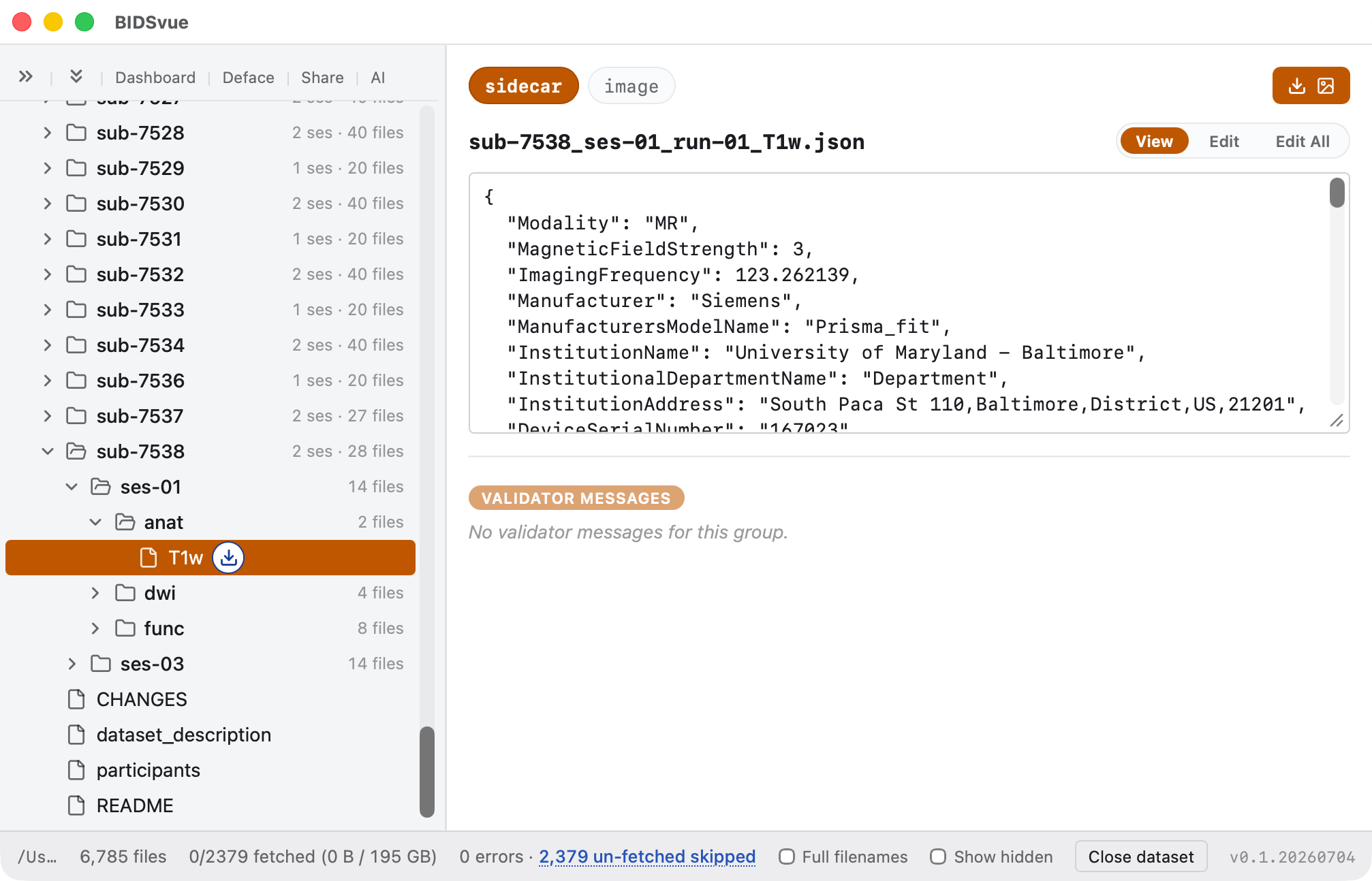 The cloned dataset.